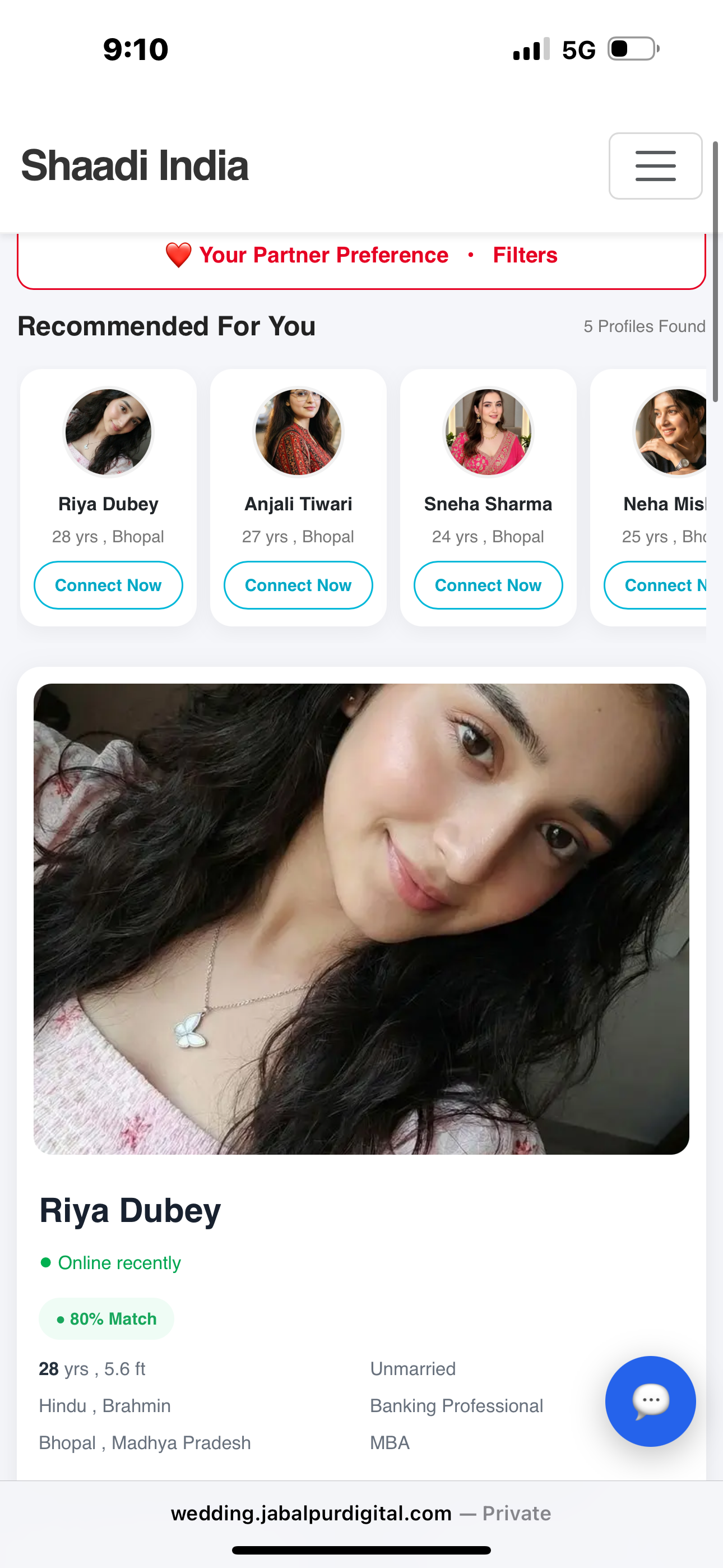 Matrimonial Profile